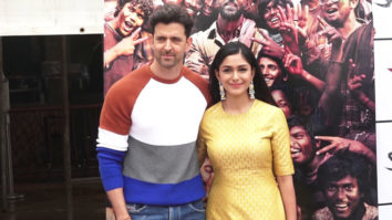 Hrithik Roshan and Mrunal Thakur spotted at Promo Shoot of film Super 30