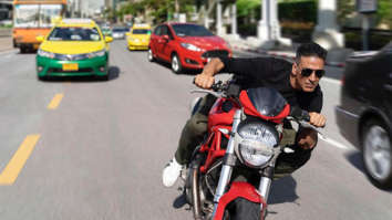 PHOTO: Akshay Kumar shoots bike stunts on the streets of Bangkok for Rohit Shetty’s Sooryavanshi