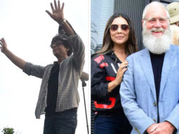PHOTOS & VIDEOS: Shah Rukh Khan greets massive crowd post shoot, Gauri Khan spends time with David Letterman