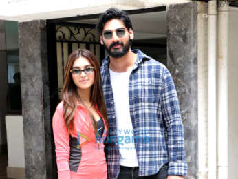 Photos: Ahan Shetty, Tara Sutaria and Milan Luthria spotted in Bandra