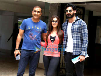 Photos: Ahan Shetty, Tara Sutaria and Milan Luthria spotted in Bandra