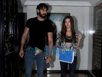 Photos: Ahan Shetty and Tara Sutaria spotted at Milan Luthria's office in Bandra