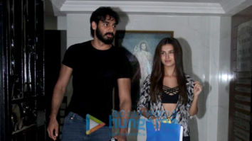 Photos: Ahan Shetty and Tara Sutaria spotted at Milan Luthria’s office in Bandra