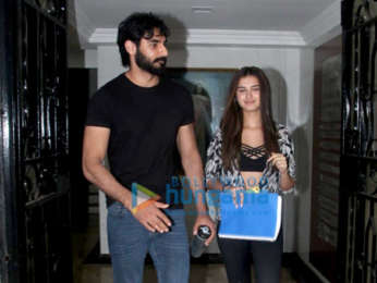 Photos: Ahan Shetty and Tara Sutaria spotted at Milan Luthria's office in Bandra