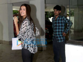 Photos: Ahan Shetty and Tara Sutaria spotted at Milan Luthria's office in Bandra
