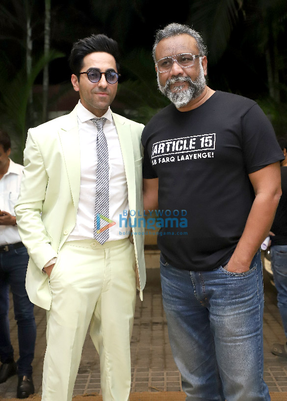 photos ayushmann khurrana and anubhav sinha grace the special screening of article 15 5