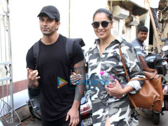 Photos: Bipasha Basu and Karan Singh Grover snapped in Bandra