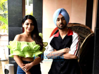 Photos: Diljit Dosanjh and Neeru Bajwa snapped promoting their Punjabi film 'Shadaa'