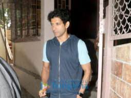 Photos: Farhan Akhtar spotted at Shankar Mahadevan’s dubbing studio