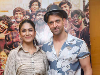 Photos: Hrithik Roshan and Mrunal Thakur snapped during 'Super 30' promotions