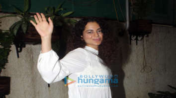 Photos: Kangana Ranaut snapped at a dubbing studio in Juhu