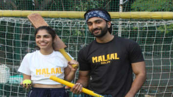 Photos: Meezaan Jafri and Sharmin Segal spotted promoting their film ’Malaal’