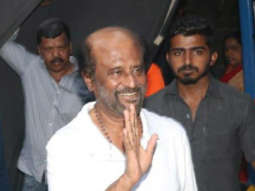 Photos: Rajinikanth snapped post his film shoot with his family in Bandra