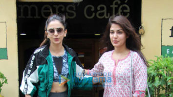 Photos: Rakul Preet Singh and Rhea Chakraborty spotted at Farmers’ Cafe in Bandra