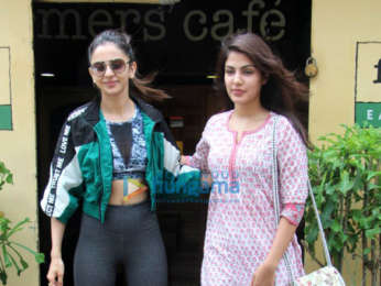 Photos: Rakul Preet Singh and Rhea Chakraborty spotted at Farmers’ Cafe in Bandra