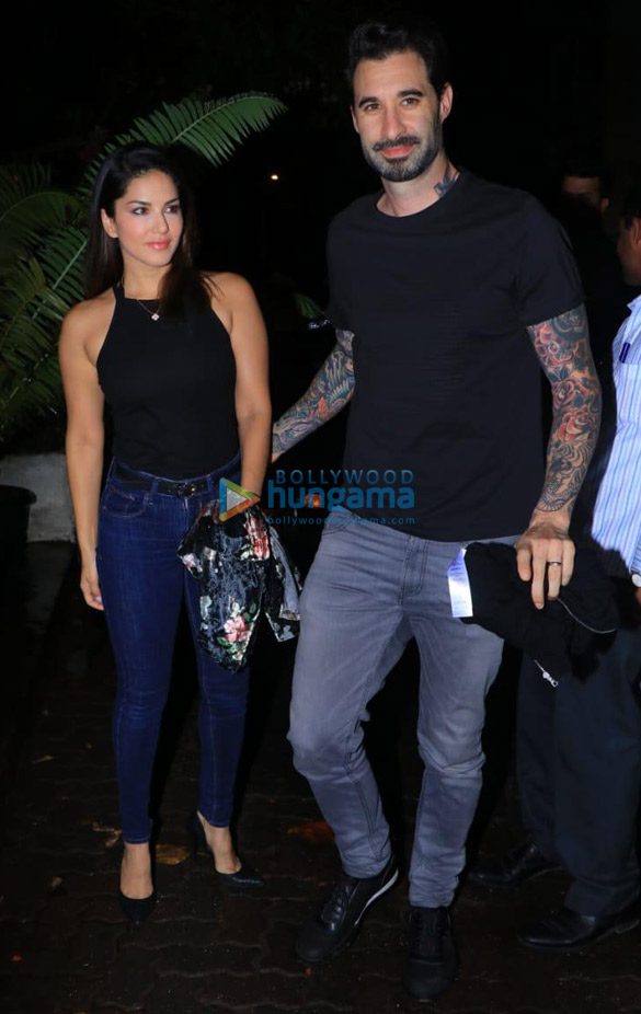 Photos: Sunny Leone and Daniel Weber spotted at Bayroute in Juhu