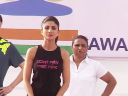 WATCH: Shilpa Shetty doing Yoga with CRPF Jawans