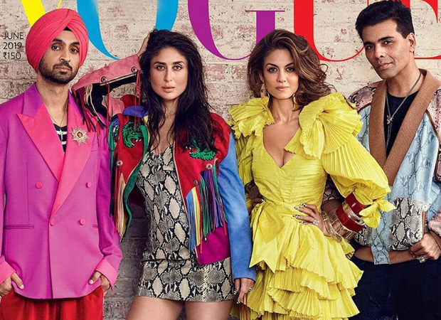 This Vogue magazine cover featuring Kareena Kapoor Khan, Diljit Dosanjh, and Karan Johar epitomized fashion!