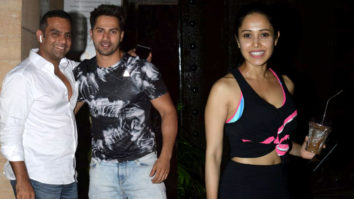 Varun Dhawan and Nushrat Bharucha spotted outside Gym at Juhu