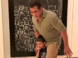 WATCH VIDEO: Salman Khan gets goofy with nephew Ahil Sharma and it is adorable