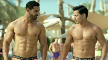 3 Years Of Dishoom: Varun Dhawan flaunts his ab-tastic body in this shirtless photo with John Abraham