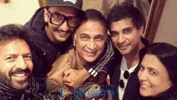 on the sets of the movie '83