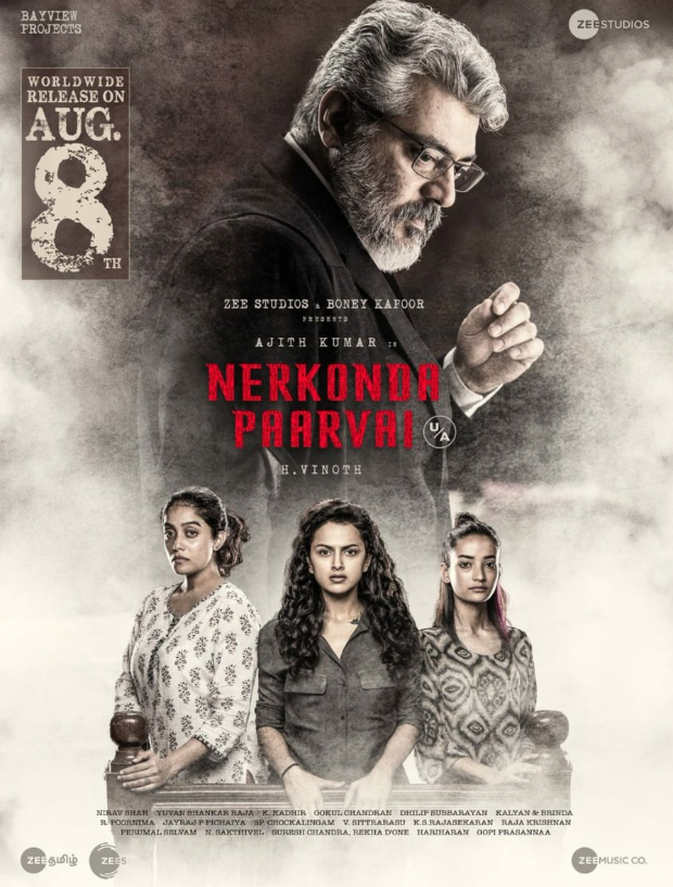 Boney Kapoor’s Nerkonda Paarvai starring Ajith gets U/A certificate by CBFC