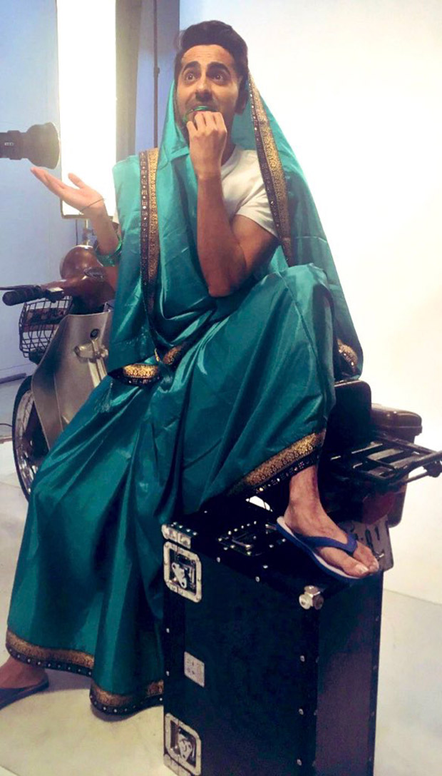 Dream Girl: Ayushmann Khurrana gives a twist to the #SareeTwitter trend with a glimpse of his quirky movie
