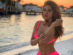 HOT! Shama Sikander soaking up the sun and sand in a pink bikini is sure to give you vacation goals
