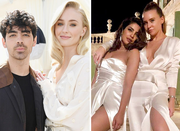 Joe Jonas and Sophie Turner walk down the aisle in their first wedding photo, Priyanka Chopra sizzles in all white during pre-wedding dinner Joe Jonas and Sophie Turner walk down the aisle in their first wedding photo, Priyanka Chopra sizzles in all white during pre-wedding dinner