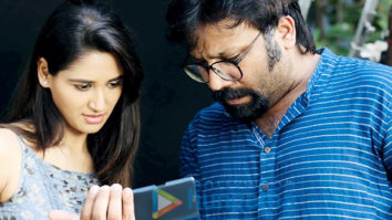 on the sets of the movie Kabir Singh