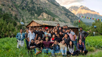 on the sets of the movie Love Aaj Kal