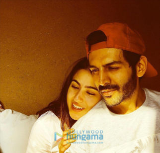 on the sets of the movie Love Aaj Kal