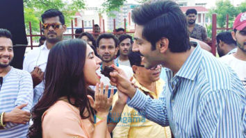 On The Sets Of The Movie Pati Patni Aur Woh