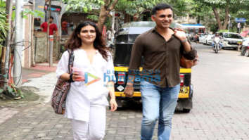 Photos: Fatima Sana Shaikh snapped with a friend at The Kitchen Garden in Bandra