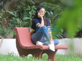 Photos: Jacqueline Fernandez spotted at a dubbing studio in Bandra