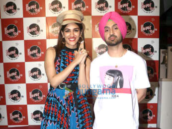 Photos: Kriti Sanon and Diljit Dosanjh grace the song launch of ‘Sachiya Mohabbatan’ from their film 'Arjun Patiala'
