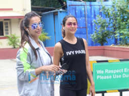Photos: Malaika Arora and Amrita Arora snapped at I Think Fitness in Bandra
