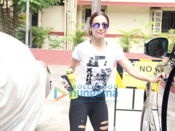 Photos: Malaika Arora spotted at the gym in Bandra