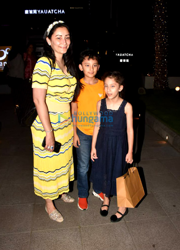 Photos: Manyata Dutt spotted with her kids at Yauatcha in BKC