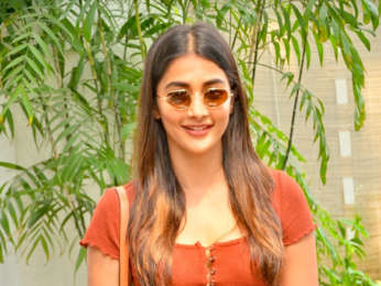 Photos: Pooja Hegde snapped at a dubbing studio in Juhu