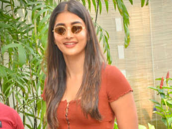 Photos: Pooja Hegde snapped at a dubbing studio in Juhu