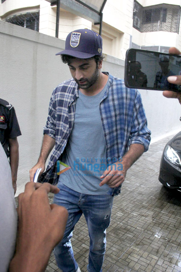 Ranbir Kapoor Looks Dapper In Casual Wear Donning A Cap With