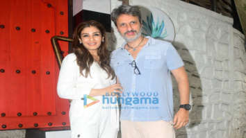 Photos: Raveena Tandon spotted with her family at Sancho’s restaurant in Bandra