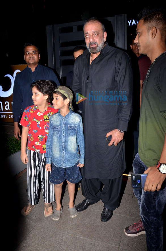 photos sanjay dutt spotted with family at yauatcha in bkc 3