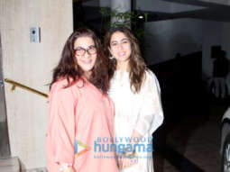 Photos: Sara Ali Khan snapped with her mom Amrita Singh at Manish Malhotra’s residence