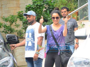 Photos: Shraddha Kapoor and Dharmesh Yelande spotted at a dance class in Andheri