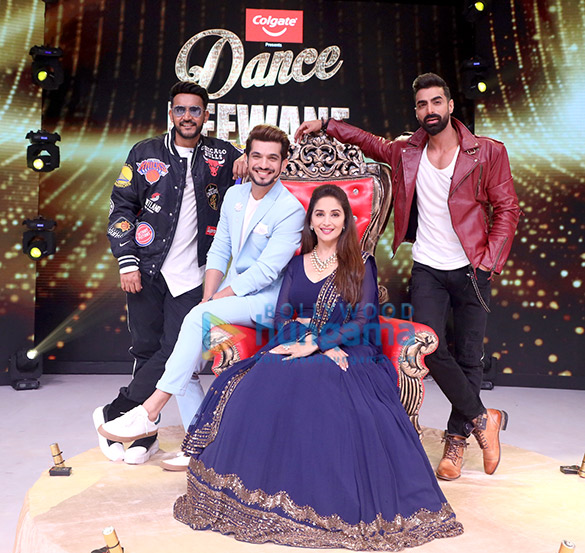 photos sonakshi sinha madhuri dixit and saroj khan snapped on sets of dance deewane 3