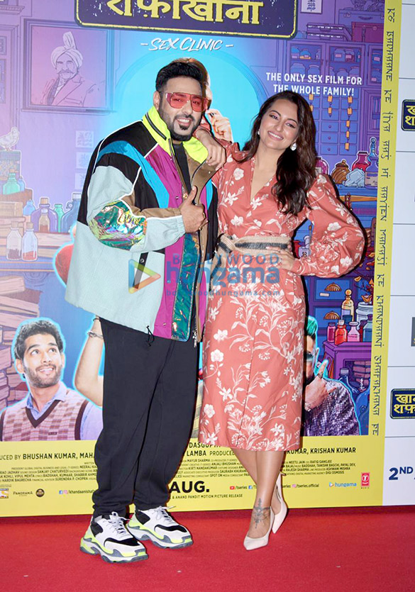 photos sonakshi sinha and badshah grace the launch of a song from their film khandaani shafakhana 4