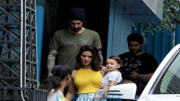 Photos: Sunny Leone snapped with her family at Juhu